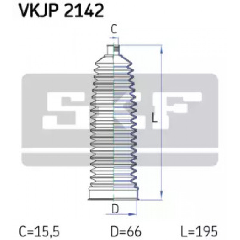 VKJP 2142 SKF - Пильовик привідного валу